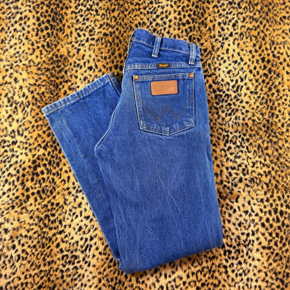 Vintage Wrangler 13MWZ Cowboy Cut Blue Jeans Size 29x31